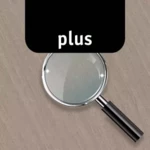 magnifier plus with flashlight android application logo